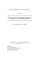 The Role of IT in Post-Merger Integration: An exploratory study of two cases in the transport industry