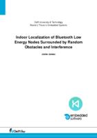 Indoor Localization of Bluetooth Low Energy Nodes Surrounded by Random Obstacles and Interference