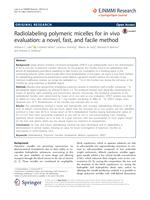 Radiolabeling polymeric micelles for in vivo evaluation: A novel, fast, and facile method