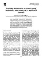 Free edge delamination in carbon-epoxy laminates: A novel numerical/experimental approach
