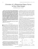Curvature of n-dimensional space curves in grey-value images