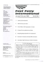 Contents Fast Ferry International, Volume 28, 1989
