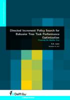 Directed Increment Policy Search for Behavior Tree Task Performance Optimization