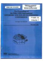 Proceedings of the Fifth International Offshore and Polar Engineering Conference, ISOPE’95, International Society of Offshore and Polar Engineers, The Hague, The Netherlands, Volume 1, ISBN 1-880653-17-6 (summary)