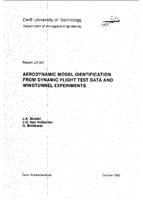 Aerodynamic model identification from dynamic flight tests data and windtunnel experiments